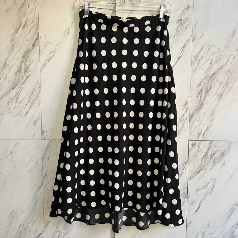 3/$50 Vintage IVIVI Retro Dot A-line Midi Skirt SZ L